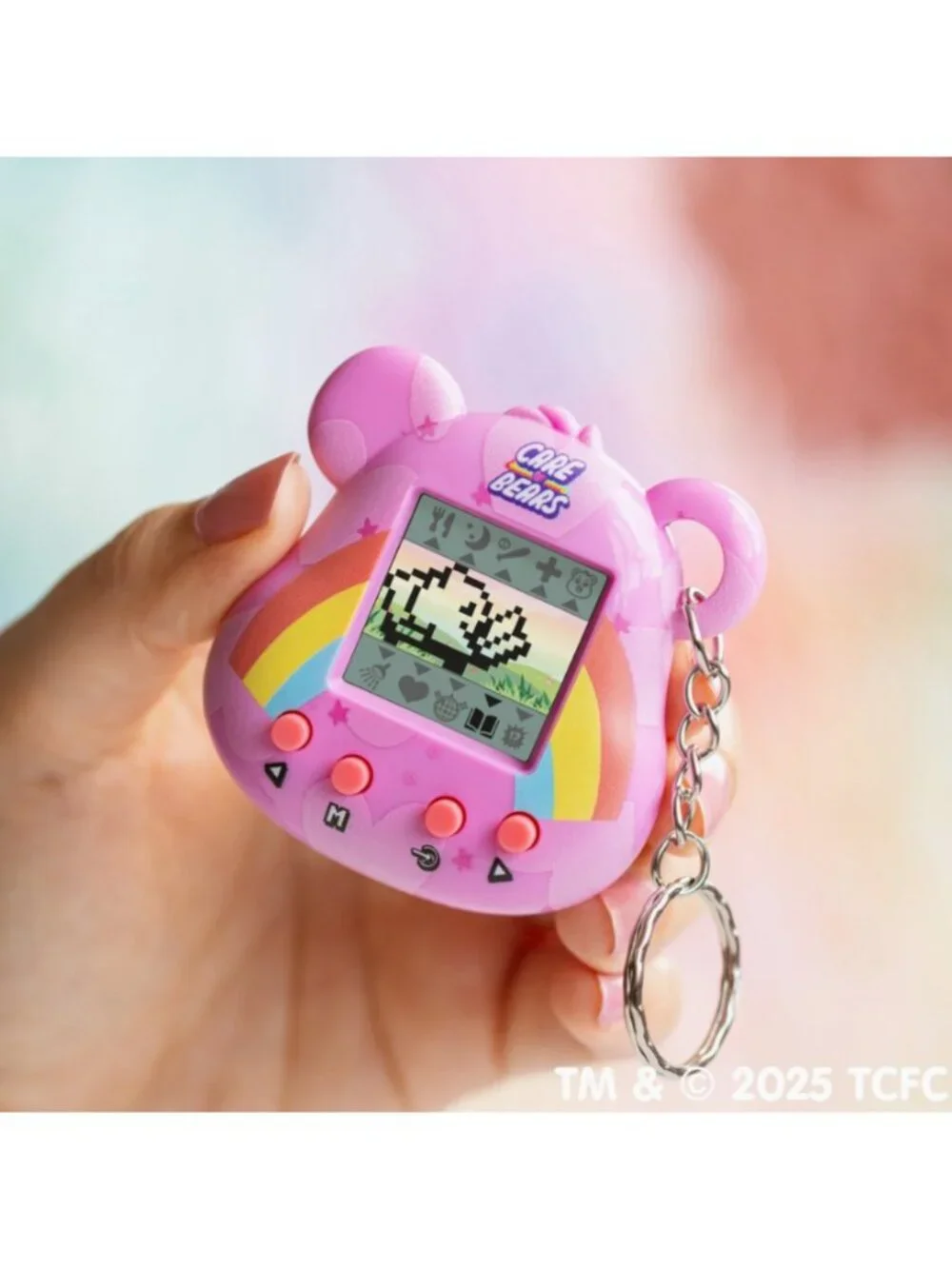 🧡 3/$30 Care Bears Cheer Bear Nano Pet Digital Virtual Pet Keychain NEW